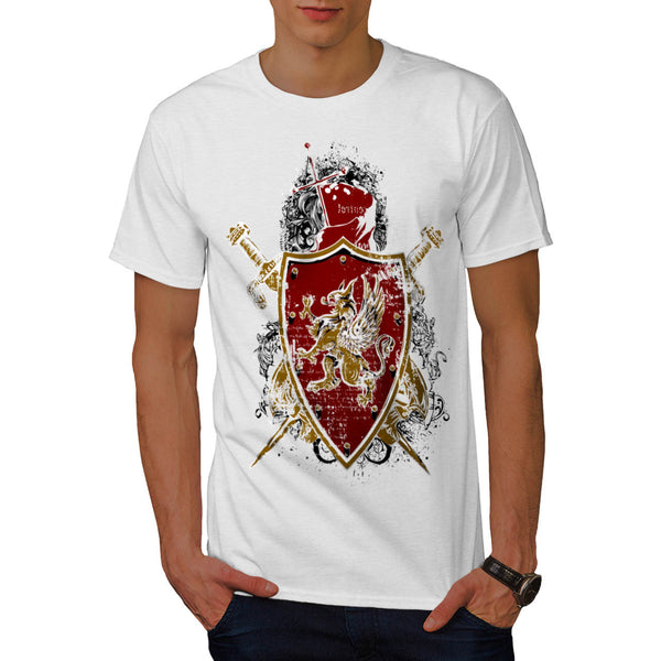 Medieval War Shield Mens T-Shirt