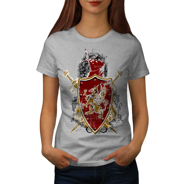 Medieval War Shield Womens T-Shirt