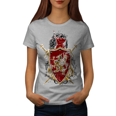 Medieval War Shield Womens T-Shirt