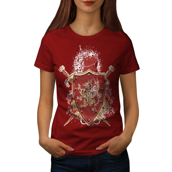 Medieval War Shield Womens T-Shirt