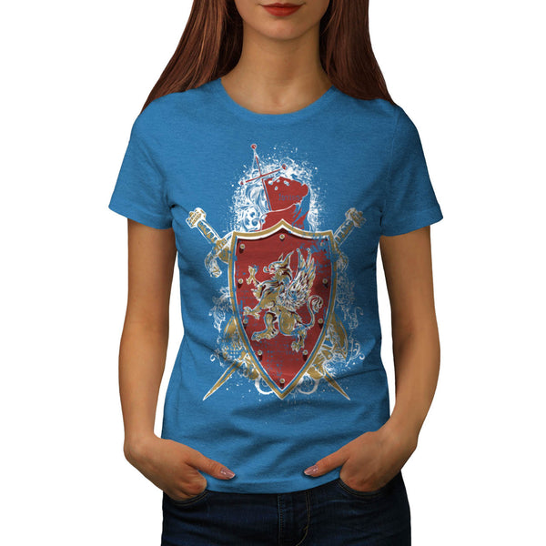 Medieval War Shield Womens T-Shirt