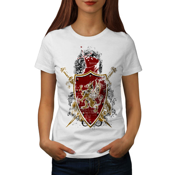 Medieval War Shield Womens T-Shirt