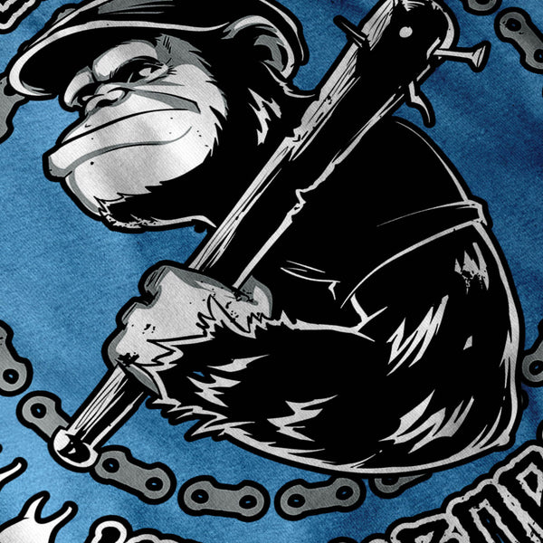 Monkey Chimp Hood Bat Womens T-Shirt