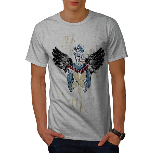Gangster Mask Gun Mens T-Shirt
