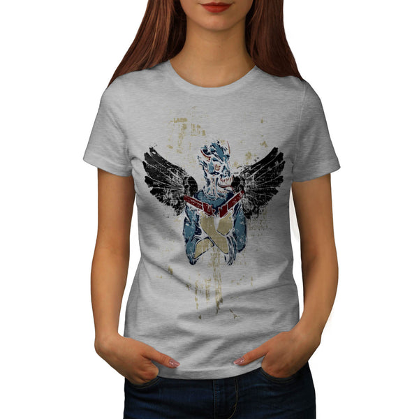 Gangster Mask Gun Womens T-Shirt