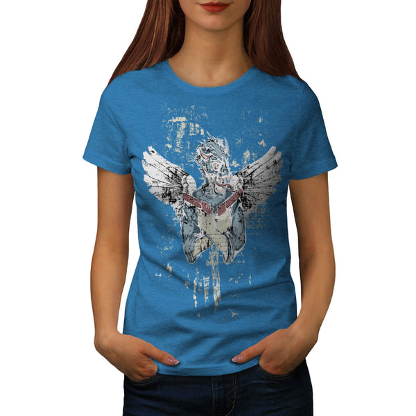 Gangster Mask Gun Womens T-Shirt