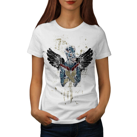 Gangster Mask Gun Womens T-Shirt