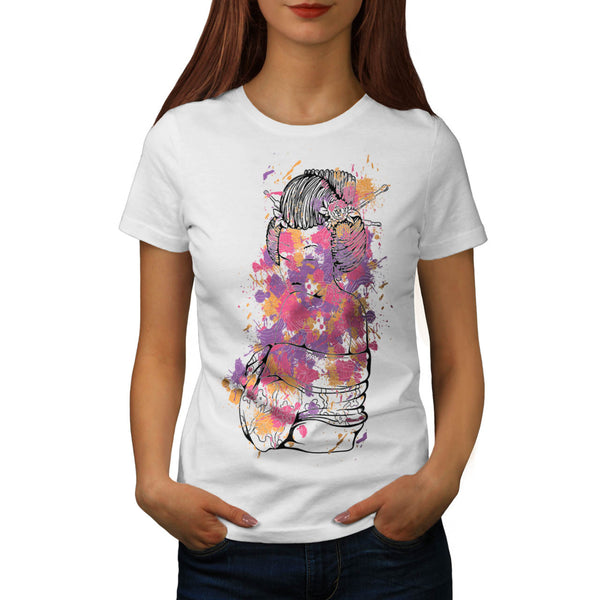 Geisha Model Asia Womens T-Shirt
