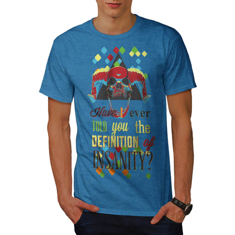 Insanity Joker Skull Mens T-Shirt