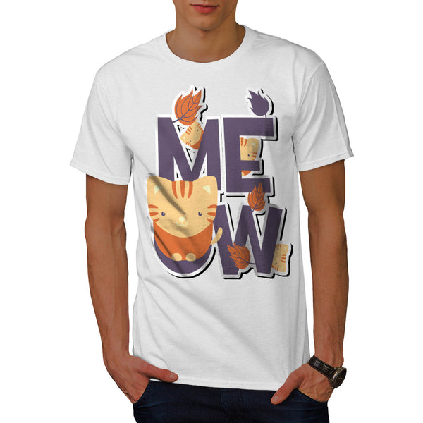 Meow Tiny Cute Cats Mens T-Shirt