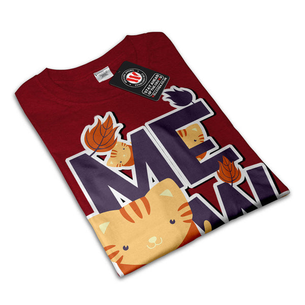 Meow Tiny Cute Cats Womens T-Shirt