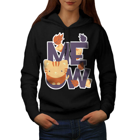 Meow Tiny Cute Cats Womens Hoodie