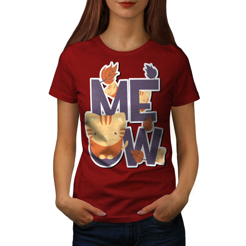 Meow Tiny Cute Cats Womens T-Shirt