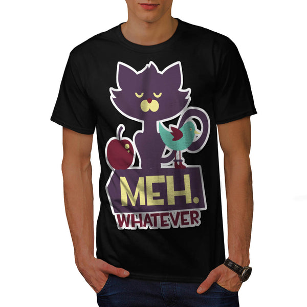 Meh Whatever Cat Mens T-Shirt