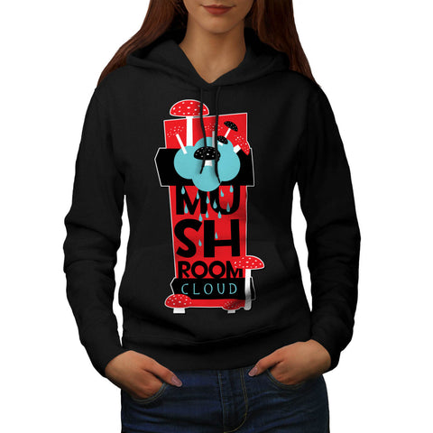 Mushroom Cloud Rain Womens Hoodie