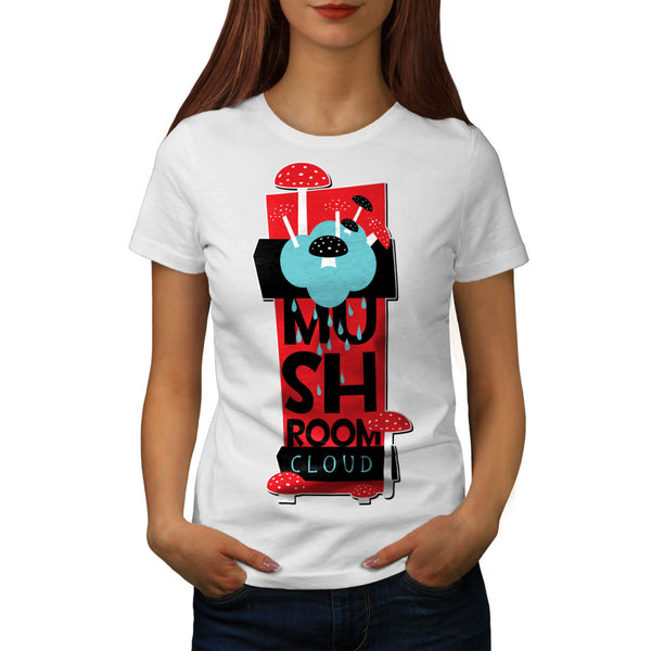 Mushroom Cloud Rain Womens T-Shirt