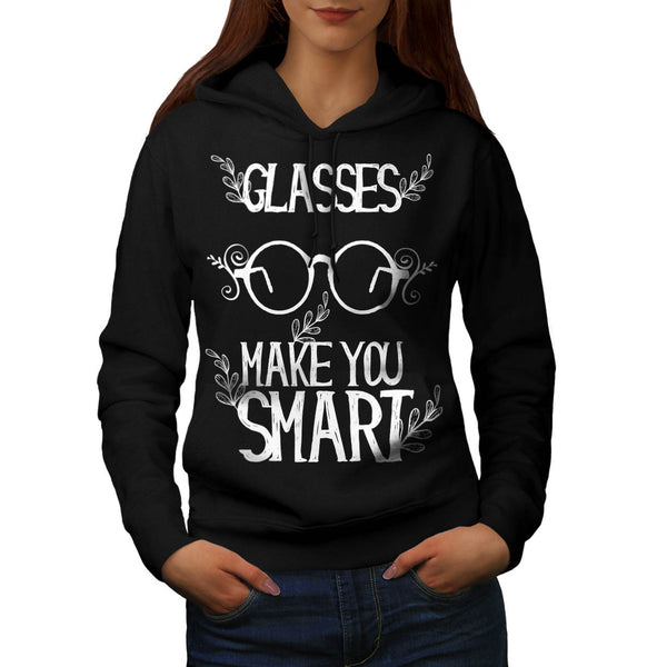 Glasses Make Smart Womens Hoodie
