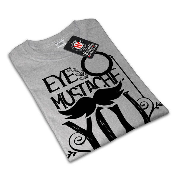 Moustache Question Mens T-Shirt