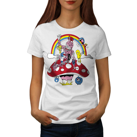 Monster Rainbow Fun Womens T-Shirt