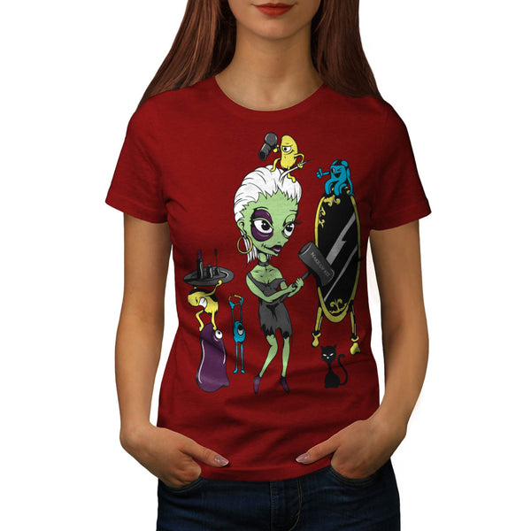 Monster Glamour Fun Womens T-Shirt