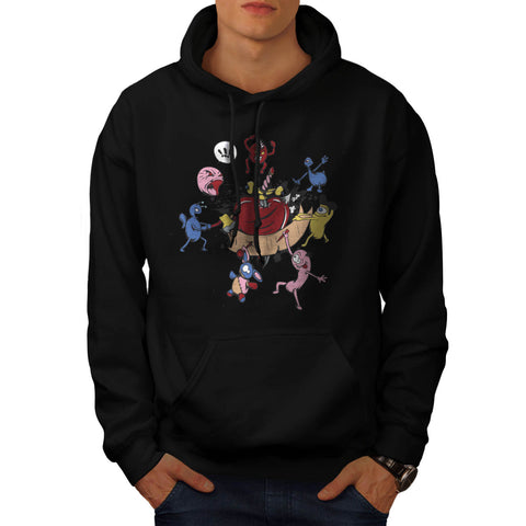 Attack Of The Heart Mens Hoodie