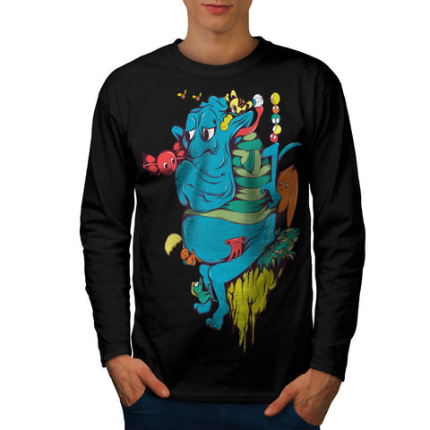Evil Tied Monster Mens Long Sleeve T-Shirt