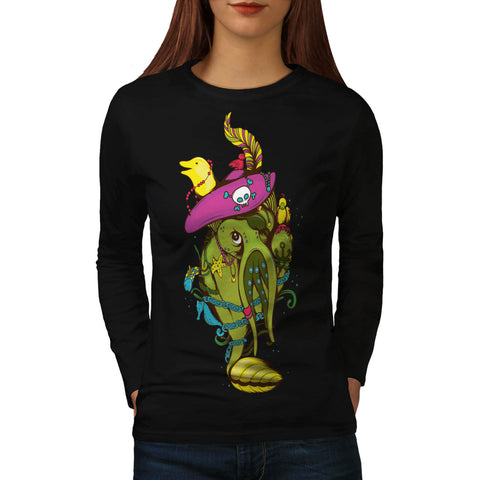 Pirate Monster Beast Womens Long Sleeve T-Shirt