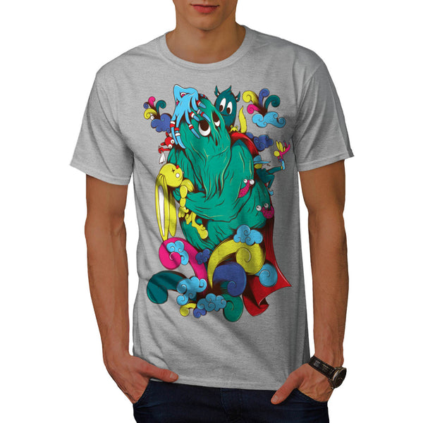 Crazy Monster Party Mens T-Shirt