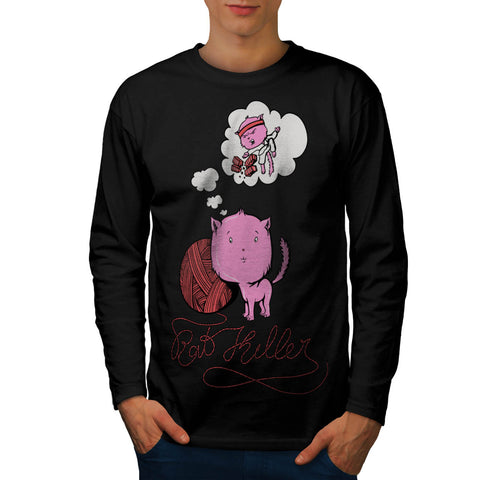 Cat Killer Karate Mens Long Sleeve T-Shirt