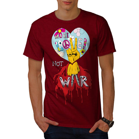 Make Love Not War Mens T-Shirt