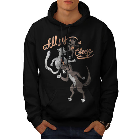 All Say Cheese Funny Mens Hoodie