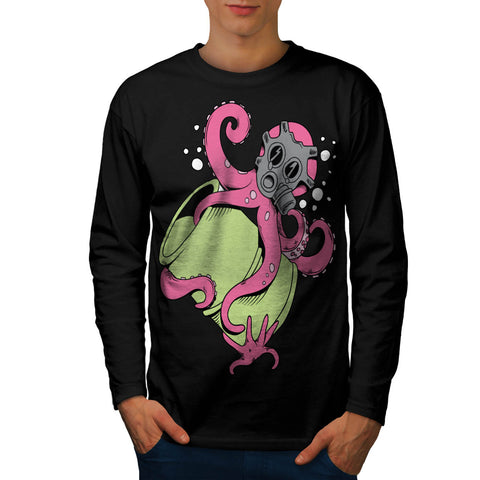 Nuclear Octopus Life Mens Long Sleeve T-Shirt