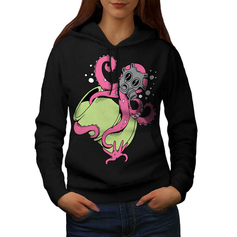 Nuclear Octopus Life Womens Hoodie