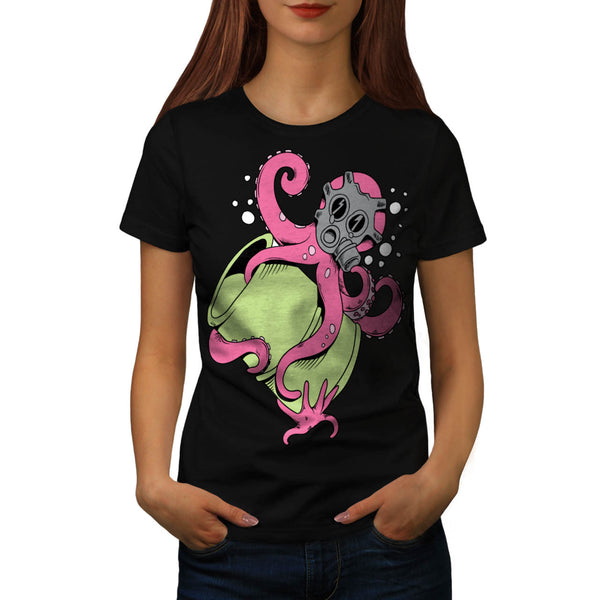 Nuclear Octopus Life Womens T-Shirt