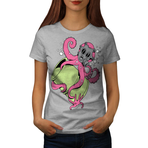 Nuclear Octopus Life Womens T-Shirt