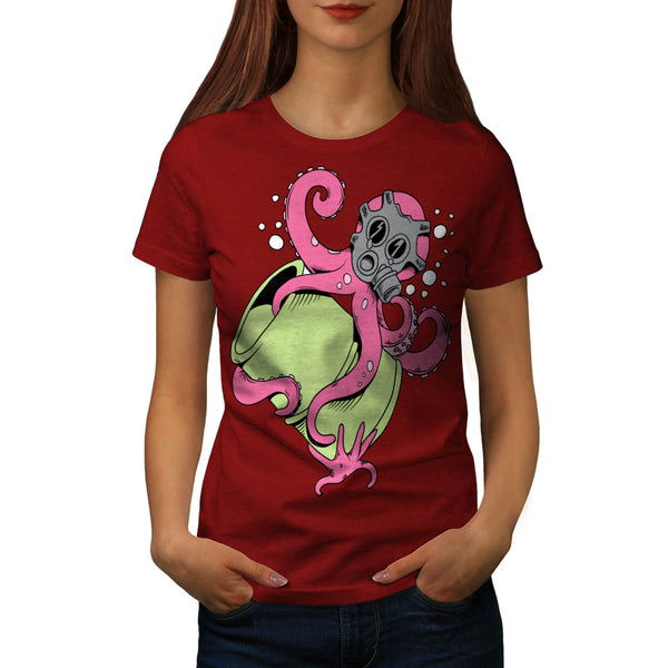 Nuclear Octopus Life Womens T-Shirt