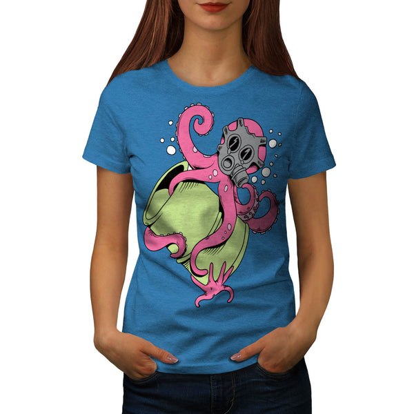 Nuclear Octopus Life Womens T-Shirt