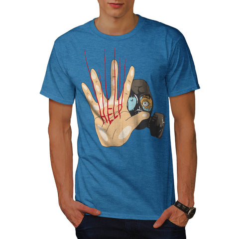 Gas Mask Help Please Mens T-Shirt