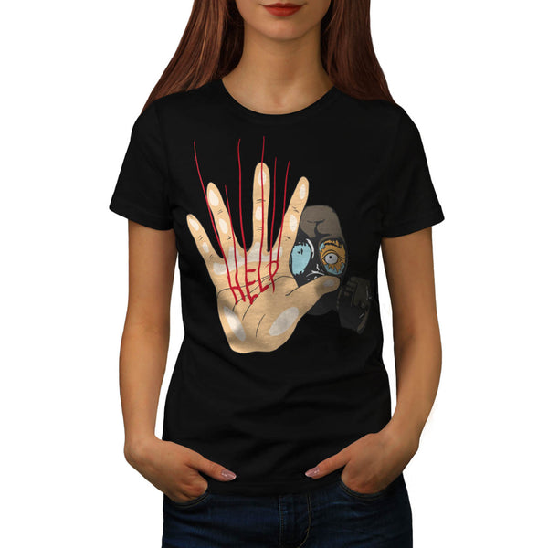 Gas Mask Help Please Womens T-Shirt