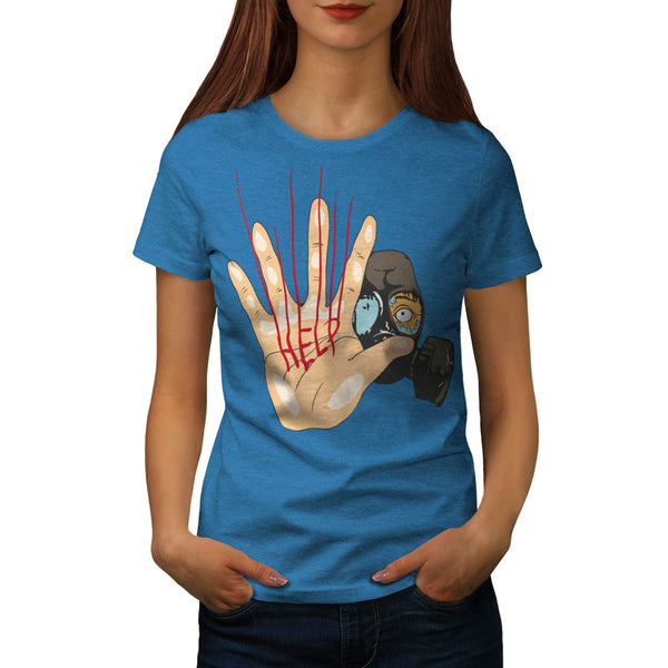Gas Mask Help Please Womens T-Shirt