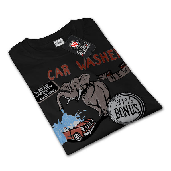 Elephant Car Washer Mens Long Sleeve T-Shirt