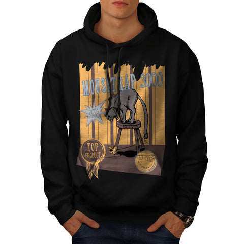 Mouse Trap Cat Bait Mens Hoodie