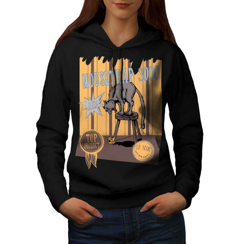 Mouse Trap Cat Bait Womens Hoodie