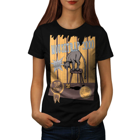 Mouse Trap Cat Bait Womens T-Shirt