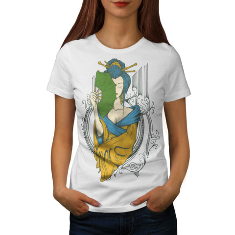Geisha Model Girl Womens T-Shirt