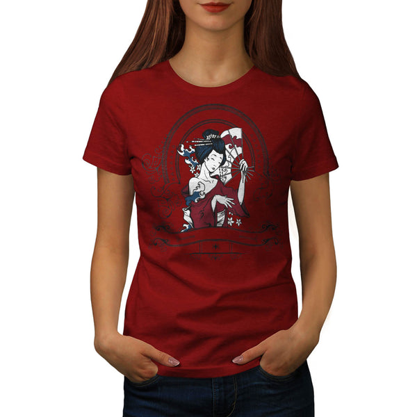 Geisha Girl Model Womens T-Shirt