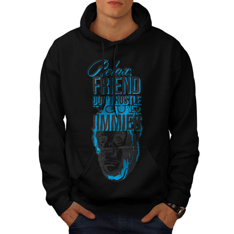 Relax Friend Monkey Mens Hoodie