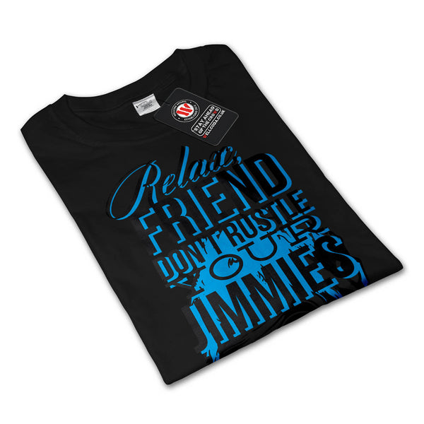 Relax Friend Monkey Womens Long Sleeve T-Shirt