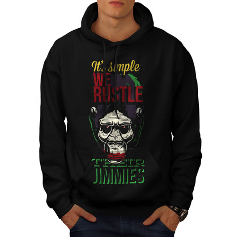 Joker Gorilla Ape Mens Hoodie