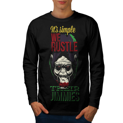 Joker Gorilla Ape Mens Long Sleeve T-Shirt